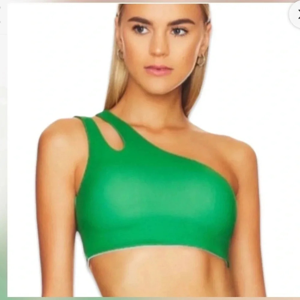 NWOT CAMILA COELHO (revolve) - Belmira Sports Bra green S/M - Picture 1 of 3